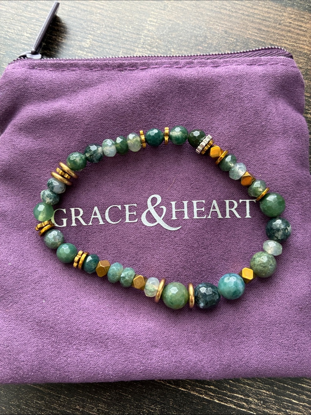 Gorgeous Grace & Heart Foliage Bracelet
